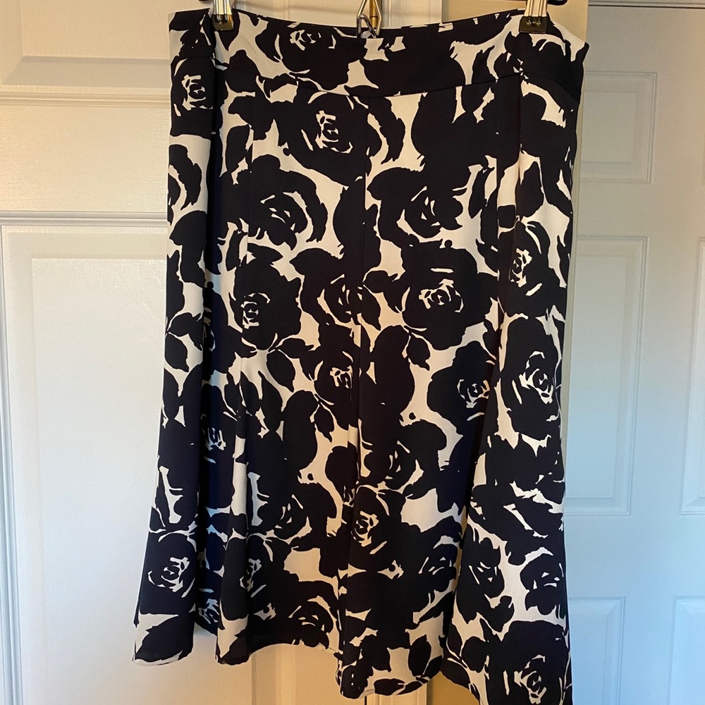 Blue Floral Skirt